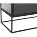 Parsons 35.5 X 15 inch Clear / Matte Black Sideboard, Small